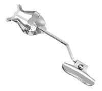 Didiseaon Trumpet Trombone Sheet Music Clip Compact Silver Metal Clamp-on Holder 7.3 X 0.39 Inch Workmanship Easy to Carry for Marching Band Performances