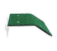 Didiseaon Turtle Drying Platform Featuring Artificial Turf and Slope Landscaping for Aquarium Decor for Water Environment Pets 8.7x7.9x2 Inches