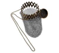 Didiseaon Twist Lid Wire Coin Purse Robust Stainless Steel Change Box Compact Vintage Holder Classic Style