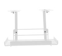 Didiseaon Under Desk Cable Management Rack Wire Holder with Screw Mounts for Organizing Power Adapters Chargers and Outlet Strips in Home Office