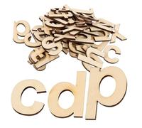 Didiseaon Unfinished Wooden Alphabet Letters Natural Wood DIY Graffiti Craft Decor for Wedding Home Party Indoor Decoration Gift