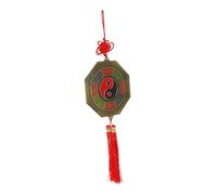 Didiseaon Unique Alloy Bagua Mirror Pendant Feng Shui Wall Art for Home Blessing and Evil Spirits Exorcism Taoism Craft Decor for Living and Shop and Practical Ornament