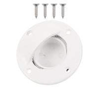 Didiseaon Universal Boat Drain Valve for Kayak and Ship White Abs Plug to Drain Water of Inner Hull and Stop Water Infiltration Practical Boat Accessory