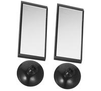 Didiseaon Universal Car Rear View Mirror Replacement 2pcs Adjustable Suction Cup Interior Rear View Mirrors Black Wide Angle High Clarity for Cars and Trucks Interior Use