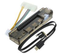 Didiseaon USB 1.0 Pci-e 16-lane 1.1 2.0 Video Card Docking Station External Graphics Dock for Notebook with Wide Graphics Card Compatibility Random Style, Pcb and Abs Material, Max 220w