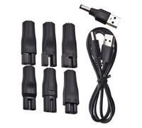Didiseaon USB Charger Adapter Kit for Electric Hair Trimmers and Grooming Tools Coated Charging Cable with Multiple Tips Compact Travel-friendly Replacement Cord for Shavers Oral Irrigators