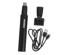 Didiseaon USB Rechargeable Nose Hair Trimmer with Double-Edged Blades Painless Electric Vibrissa Clipper for Men and Women Removable Washable Head Quiet Micro Motor for Comfortable Personal