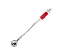 Didiseaon Useful Senior Marching Band Conductor Stainless Steel Conducting Baton Delicate Style Easy Carry Safe to Use Dazzling Appearance Suitable for Stage Performance and Celebration