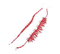Didiseaon Vibrant Coral Red Choker Necklace for Women Bohemian Beaded Design Lightweight Coral Pendant Jewelry Unique Beach Accessories for Summer Styles