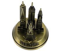 Didiseaon Vintage Alloy Building Model Sculpture for Garden and Office, Handmade Metal Architectural Decor with Stylish Chic and Stately Elegant Atmosphere, Convenient to Carry Desktop