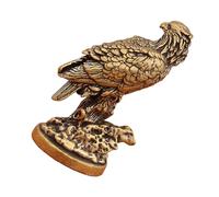 Didiseaon Vintage Brass Eagle Statue with Compact Design, Small Metal Bird Figurine for Bookshelf Display and Office Desk Decor, Long-term Sturdy Miniature Eagle Figurine