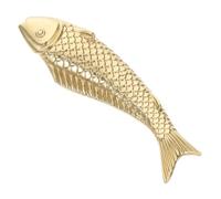 Didiseaon Vintage Brass Fish-Shaped Cabinet Handles Chic Drawer Pulls for Dressers Wardrobes Shoe Cabinets Simple Installation Decorative Knobs for Furniture