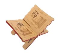 Didiseaon Vintage Carved Quran Holder Wooden Book Stand for Prayer Reading Islamic Home Decor Quran Stand Holder