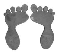 Didiseaon Vintage Cast Iron Garden Stepping Stones Durable Footprint Mats for Outdoor Pathway Decor Low Maintenance Decorative Walkway Stones for Lawn and Landscaping