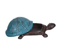 Didiseaon Vintage Cast Iron Turtle Key Hider Weather-resistant Hidden Key Storage Box for Garden Outdoor Security and Home Decoration Symbolic Tortoise Ornament