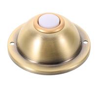 Didiseaon Vintage Doorbell Button Wired Round Iron Push Button with Heavy Duty Reliable Chime in Golden Colour for House Doorbell and Office Use