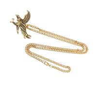 Didiseaon Vintage Eagle Pendant Chain Necklace for Men Lightweight Metal Punk Hip Hop Jewelry Symbolizing Strength and Freedom Non-fading Accessory for Boys and Male Friends