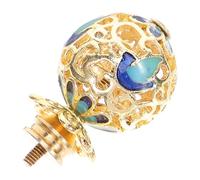 Didiseaon Vintage Golden Metal Kettle Cover Knob with Comfortable Hand Feel and Simple Practical Design, Replacement Lid Knob for Kitchen Use, Retro Style Kettle Lid Accessory