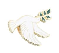 Didiseaon Vintage Peace Dove Brooch Pin with Olive Branch Metal Animal Lapel Badge for Women Symbol of Peace and Freedom Elegant Accessory for Clothes Bags and Suits Special Occasions