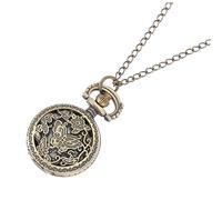 Didiseaon Vintage Pocket Watch with Hanging Chain, Hollow Carved Insect Motif, Quartz Movement, Lightweight Classic Watch for Men and Women, Festival Accessory