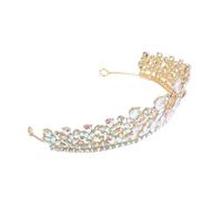 Didiseaon Vintage Rhinestone Crown Bridal Tiara Headband Crystal Wedding Hair Accessory for Brides Princess Look Special Occasions