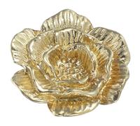Didiseaon Vintage Rose Shaped Brass Cabinet Knob Decorative Pull Handle for Dressers Antique Chinese Style Gold Finish Sturdy Multipurpose Hardware for Furniture