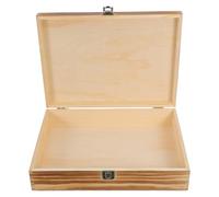 Didiseaon Vintage Wooden Cassette Tape Storage Box with Lid, Pine Material, Space-saving Design Holds to 36 Music Cassette Tapes, for Bookcase or Shelf Collection Storage