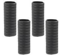 Didiseaon Violin Bow Replacement Grip Rubber Parts 4Pcs Black for Beginner Violinists and Routine Maintenance