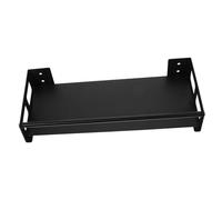 Didiseaon Wall-mounted Floating Spice Rack Organizer Black Stainless Steel Kitchen Shelf Multipurpose Storage for Pantry Bathroom Living Declutter Countertops