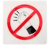 Didiseaon Warm Reminder No Knocking Sign Acrylic Doorplate Easy to Install Public Warning Sticker for Walls and Doors Stylish Modern Design Bold Clear Lettering