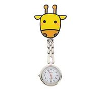 Didiseaon Watch Cartoon Pattern Pocket Watch for Nurses and Doctors, Quartz Movement, Acrylic and Zinc Alloy Build, Stable to Wear for Hospital Use