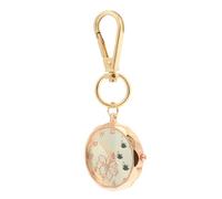 Didiseaon Watch Clip-on Keychain Digital Pocket Watch with Glass Alloy Case Rose Gold for Medical Professionals Backpack Hanging Use