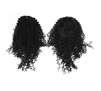 Didiseaon Water Wave Lace Front Wig Curly Synthetic Hair Bundles Natural Black Color for Women Ladies Party Cosplay Halloween Birthday Costume