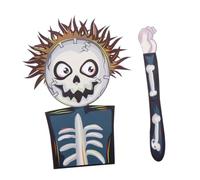 Didiseaon Waterproof Halloween Rear Window Wiper Sticker Skull Mask Car Decal Sturdy Material Festive Car Decoration Moving Hand Design