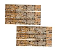 Didiseaon Waterproof Self-Adhesive Decorative Stairs Stickers, Creative Stone Step Decals for Home Staircase, 6pcs Set (18x100cm Each