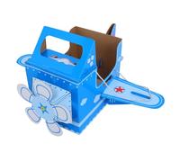 Didiseaon Wearable Cardboard Airplane DIY Aircraft Craft Kit Sturdy Cardboard Design Enhances Roleplay and Social Interaction Educational Flight Learning for Kindergarten and Family Projects