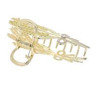 Didiseaon Wheat Metal Hair Claw Clip for Women Decorative 1-Piece Hair Accessory Large Size for Parties and Everyday Wear