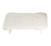 Didiseaon White Artificial Board Foot Stool Under Desk Office Footrest to Support Upright Sitting Posture and Sitting Stress for Stepping When Taking Things up Or