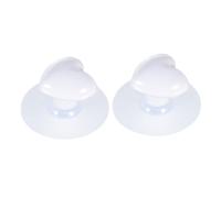 Didiseaon White Heart Shape Ceramic Suction Cup Hooks Drawer Door Pull Handles for Home Furniture Cabinets Wardrobe Cupboard Glass Doors