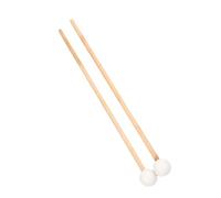 Didiseaon White Percussion Mallet Sticks with Wood Handle Glockenspiel Drumsticks for Suitable for Various Percussion Instruments Balanced Weight