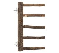 Didiseaon Wood Bird Perch Stand with Fixed Design for Parrots Sturdy Wooden Parrot Perch Molar Stick for Rest Playing Time Bird Cage Accessory inside The Cage