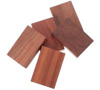Didiseaon Wood Carving Blocks 5PCS Brown Hardwood Unfinished Wood Plates for DIY Handcrafts and Window Decoration