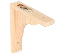 Didiseaon Wood Corbels for Shelves: Triangle Shelf Bracket Unfinished Paintable Decorative Corbel with 2pcs Screws for Doorway Countertop Kitchen Cabinet Book Shelves Fireplace Mantel