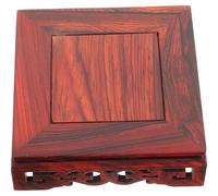 Didiseaon Wood Display Base in Solid Wood for Figurines and Fish Tanks | Vintage Inspired Styling, Intricate Grain Detail, Subtle Fragrance, Collectors and Tea Enthusiasts, Curio Cabinet or Office