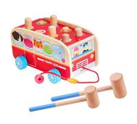 Didiseaon Wood Pounding for Early Education Interactive Hammer Plaything with Color Cognition Function and Cartoon Design Educational Whack Game