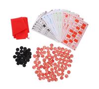 Didiseaon Wooden Bingo Game with Pieces and Number Cards Logical Training Playset for Household Party Fun Safe Smooth Shapes for Adults