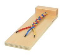 Didiseaon Wooden Braid Hair Toy Kids Hair Braiding Tool for Learn how to Braid Braiding Practice Educational Toy Early Educational for Ages 3 to 6 11.81 X 3.74 X 1.57 in