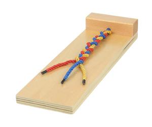 Didiseaon Wooden Braid Hair Toy Kids Hair Braiding Tool for Learn how to Braid Braiding Practice Educational Toy Early Educational for Ages 3 to 6 11.81 X 3.74 X 1.57 in