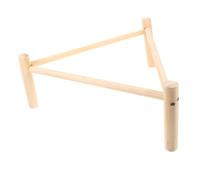 Didiseaon Wooden Chicken Perch Stand Triangular Solid Wood 42cm Equilateral Base 16cm Height Bird Cage Accessory Roosting Bar for Parrots and Poultry Pet Supplies