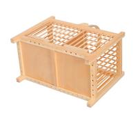 Didiseaon Wooden Cricket Cage Small Animal Pet Habitat Crate Travel Carrier for Hamsters Gerbils Insect Outdoor Indoor Use